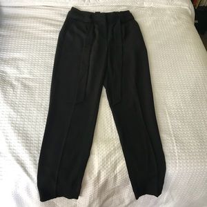 Black Paperbag Trousers